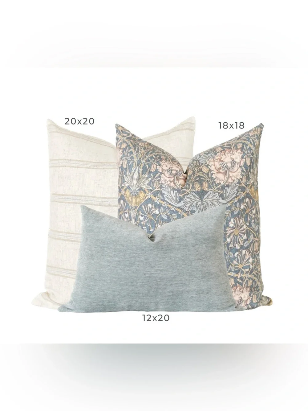 NEW Set of 2 Laurel + Blush 18” Marlow Pillow Covers
